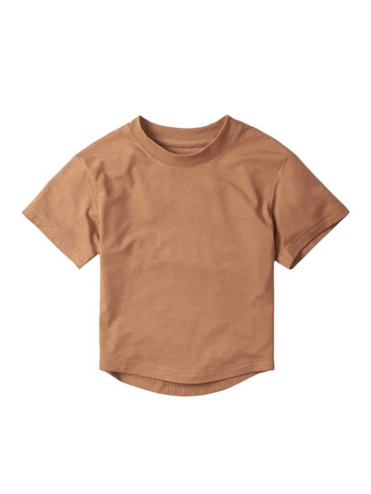 Oversized Bamboo Tee | Caramel