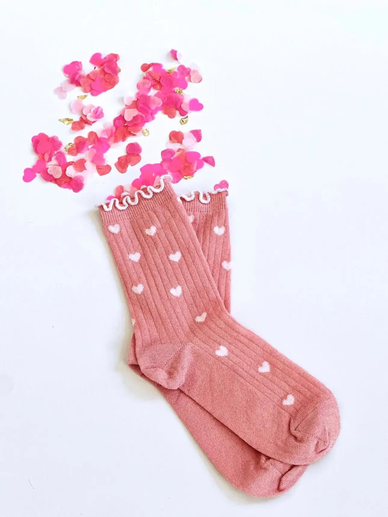 Full Bloom Socks In Pink Floral