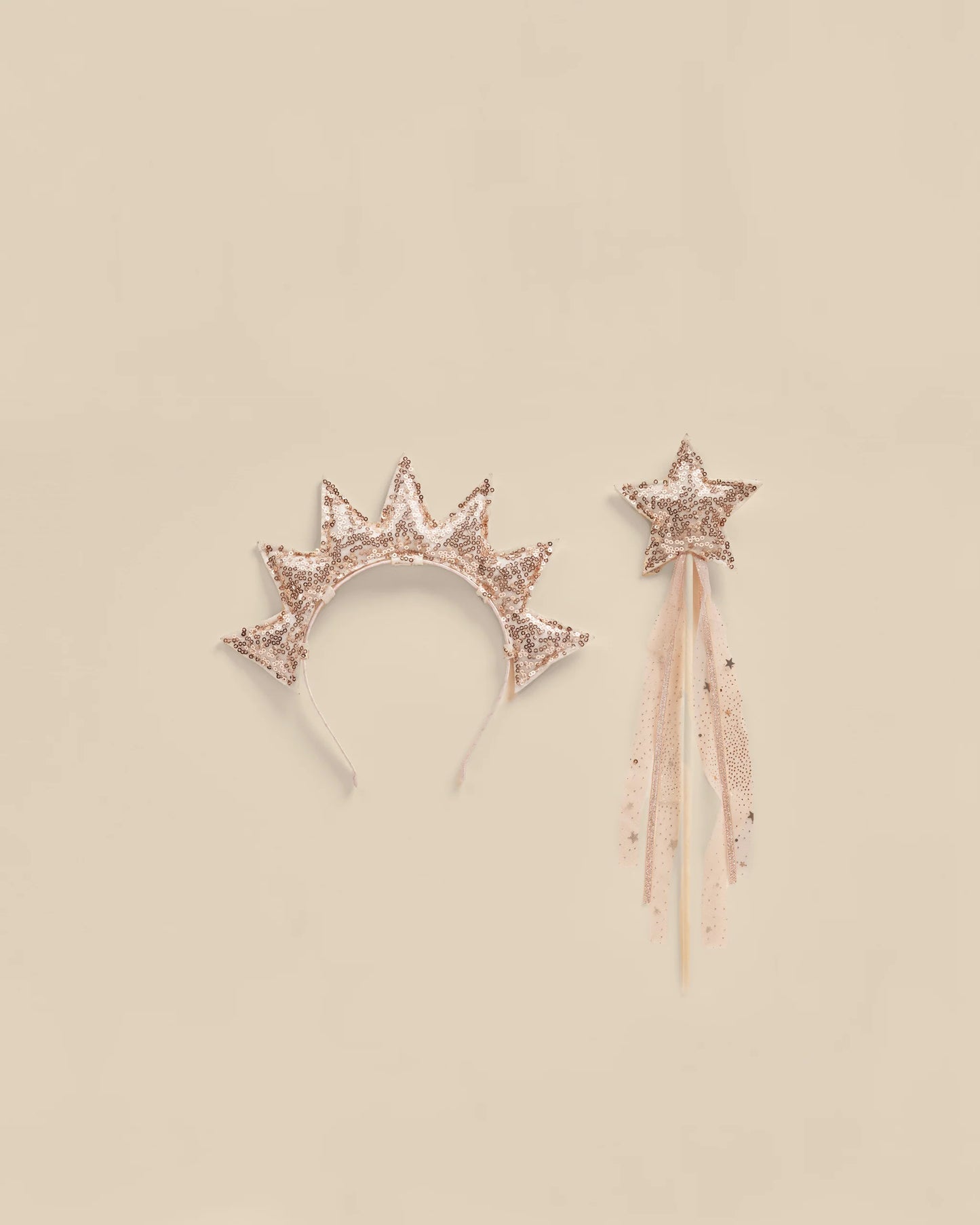 Sun Crown & Wand | Dusty Rose