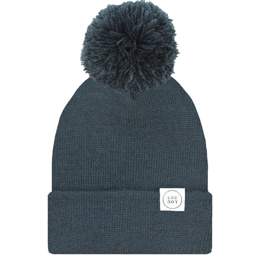 Navy Beanie | Pom + No Pom