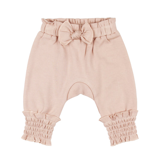 Organic Smocked Bubble Pants | Rosewater