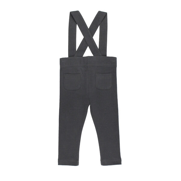 Organic Suspender Pant | Charcoal