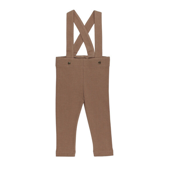 Organic Suspender Pant | Latte