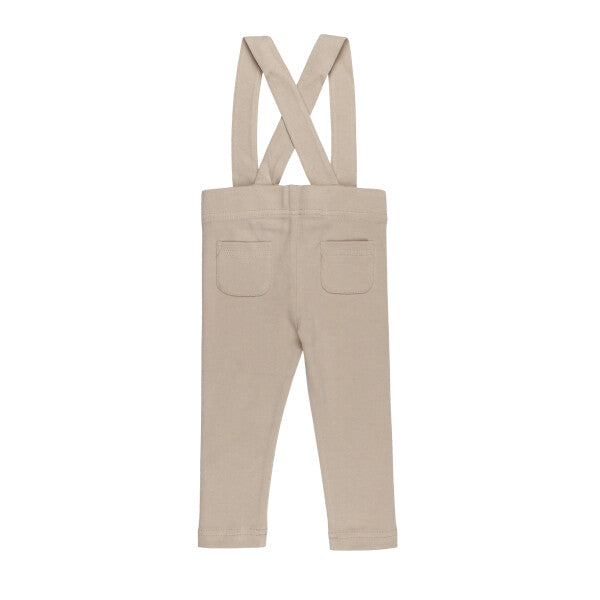 Organic Suspender Pant | Oatmeal