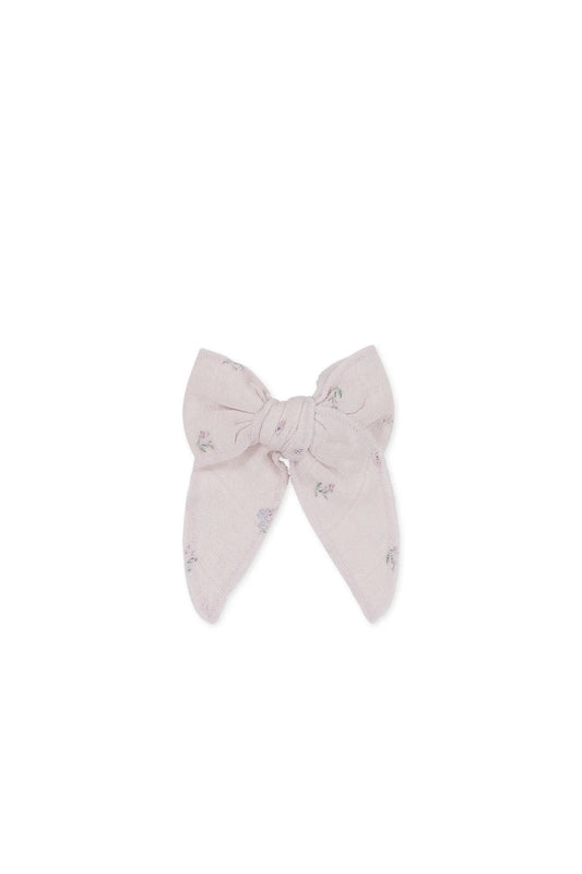 Organic Cotton Muslin Bow | Meredith Violet