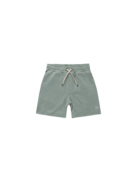 Oceanside Tech Short | Heathered Aqua