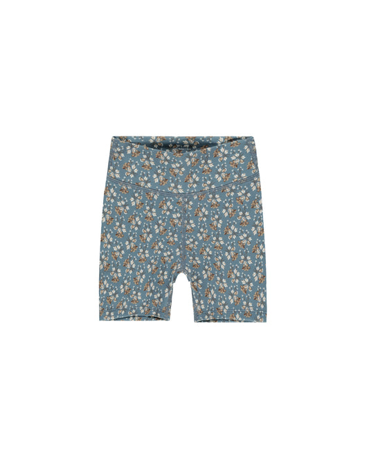 Bike Short || Blue Floral