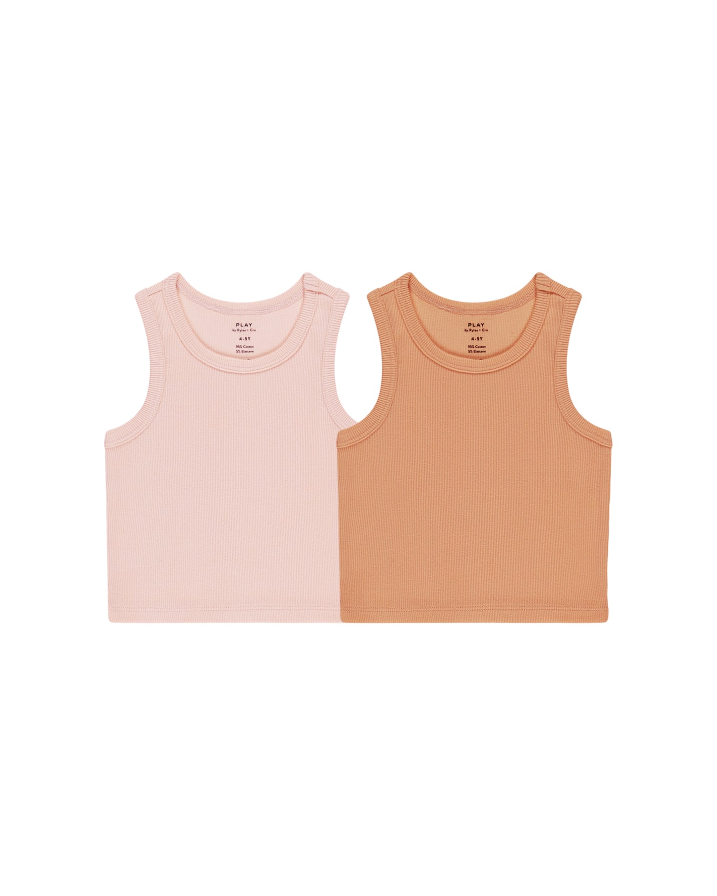 Ribbed Tank Set || Pink, Grapefruit