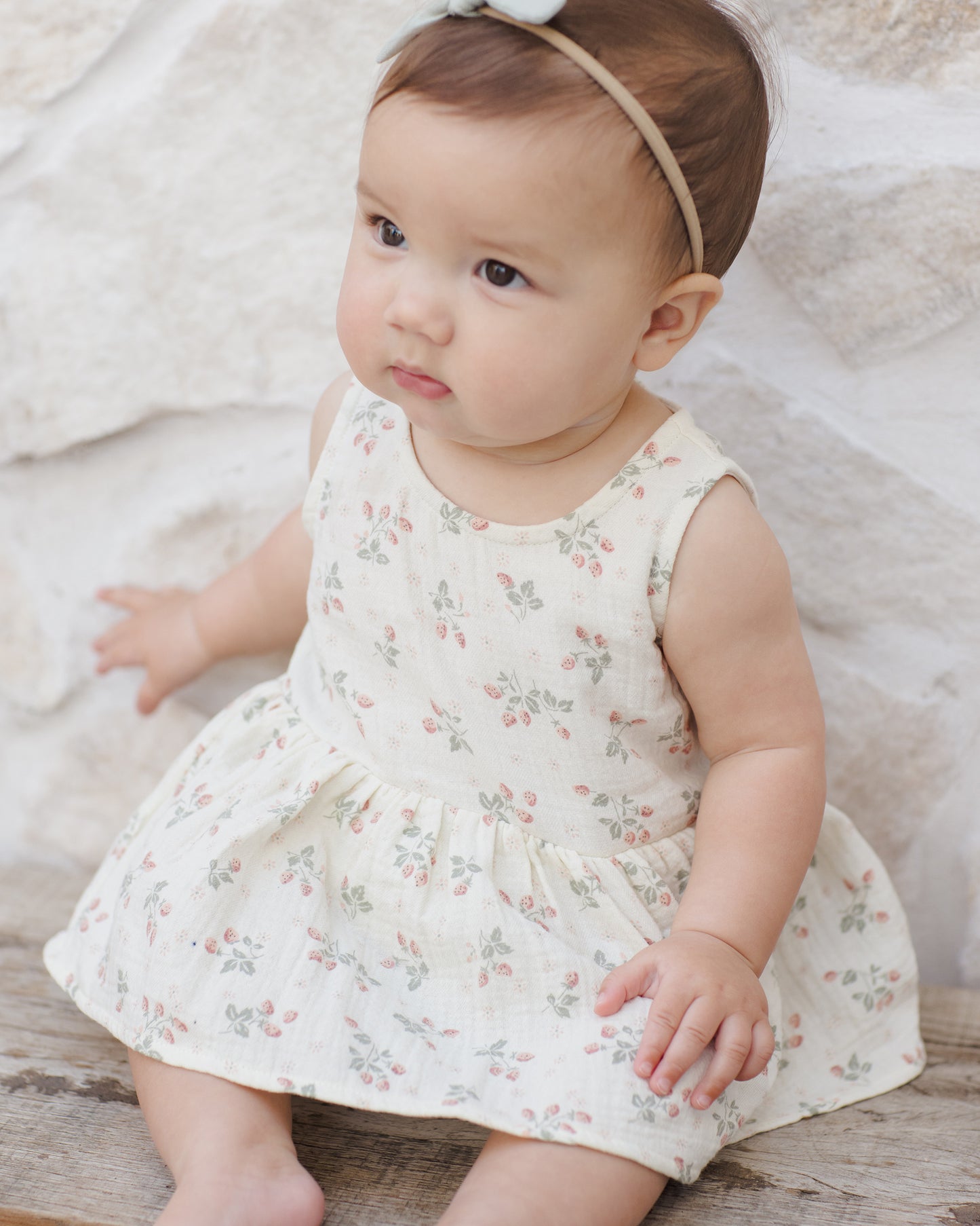 Skirted Tank Romper || Strawberries