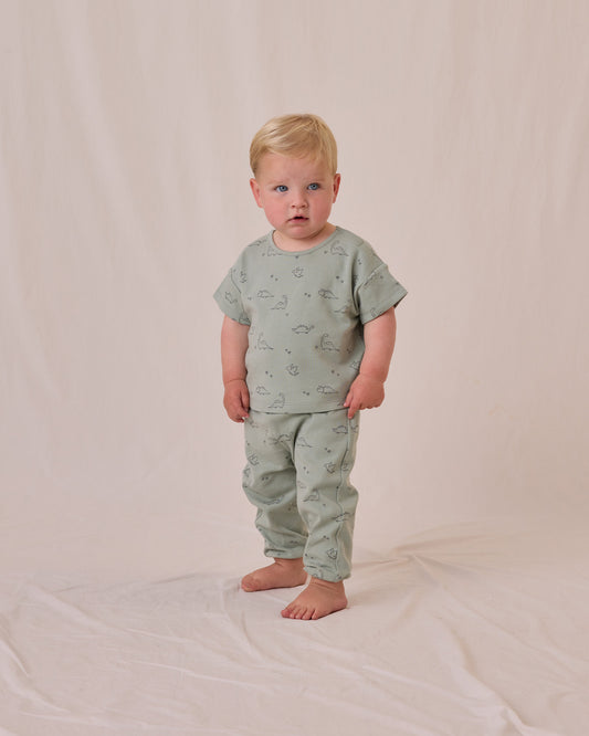 Jersey Tee + Pant Set || Dino