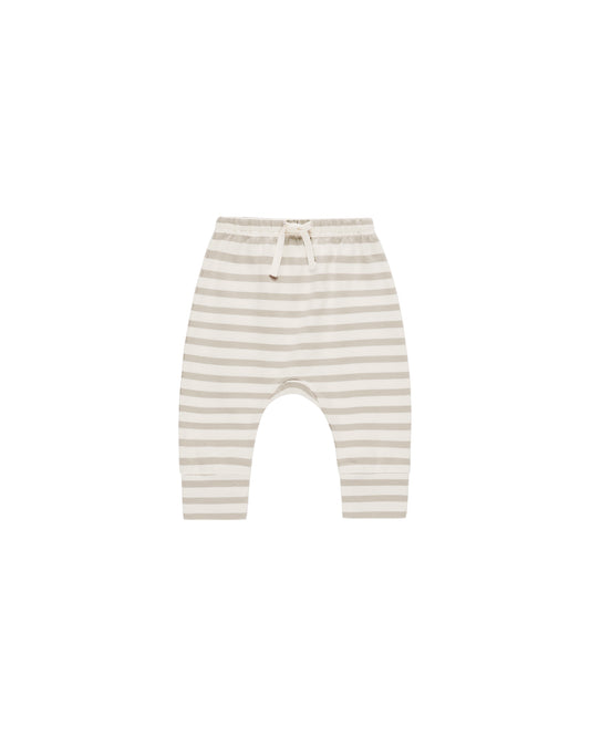 Drawstring Pant | Grey Stripe