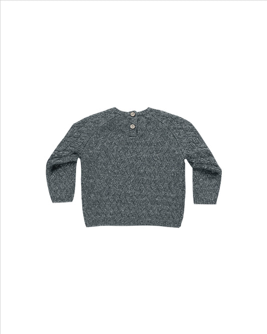 Knit Sweater | Heathered Indigo