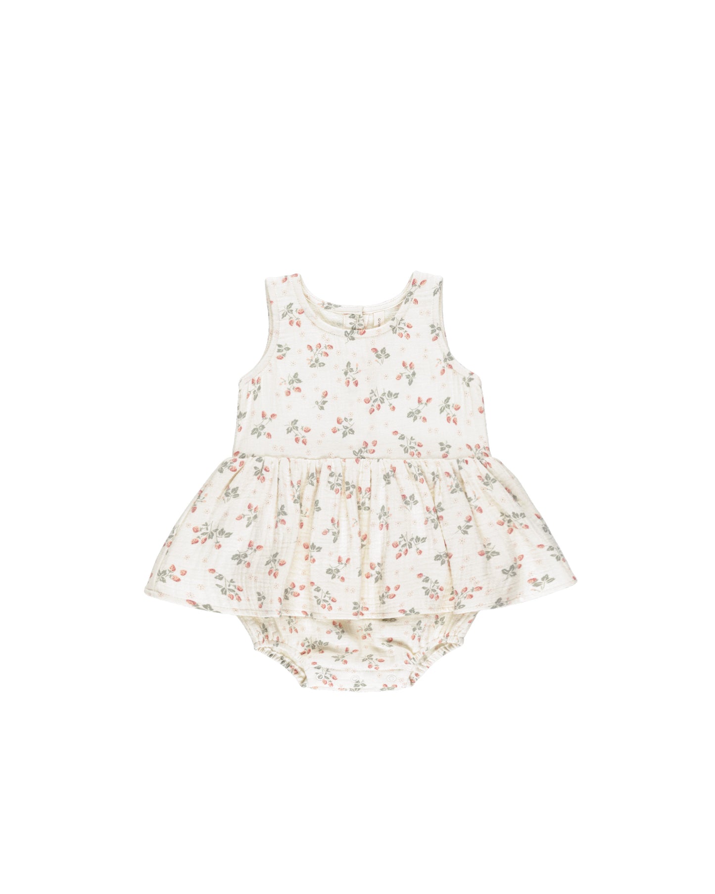 Skirted Tank Romper || Strawberries