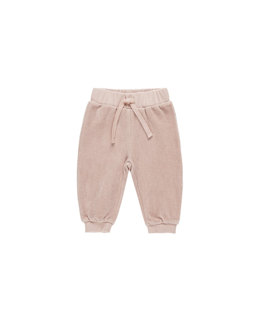 Velour Relaxed Sweatpant | Blush