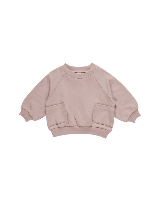 Pocket Sweatshirt | Mauve