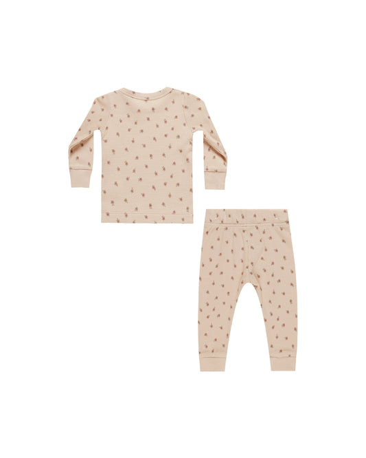 Waffle Top + Pant Set | Blossom