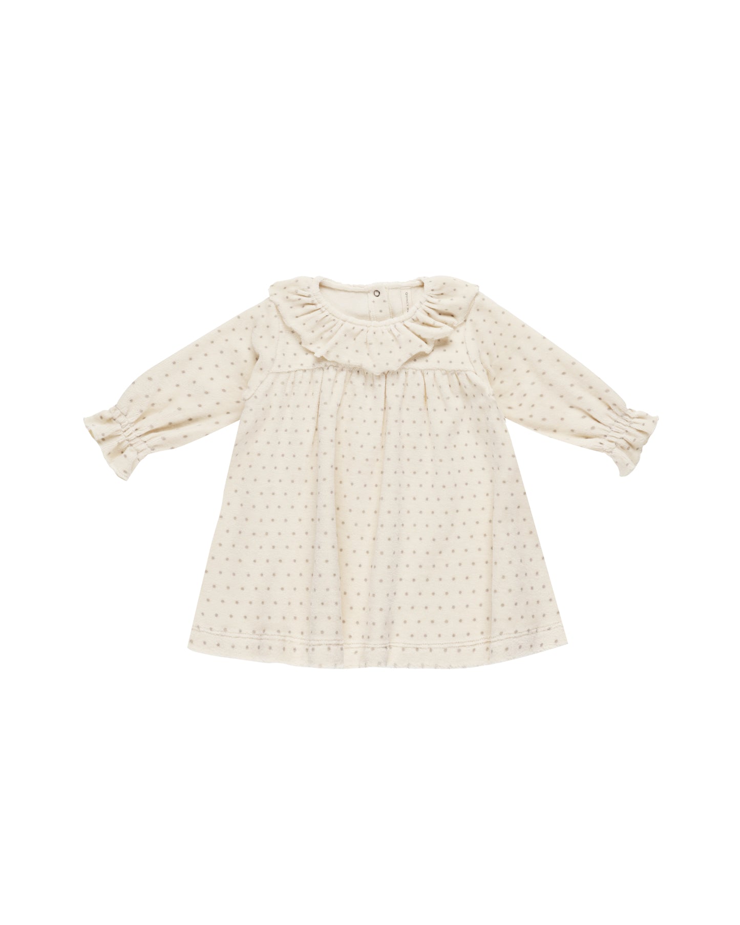 Velour Baby Dress | Polka Dot