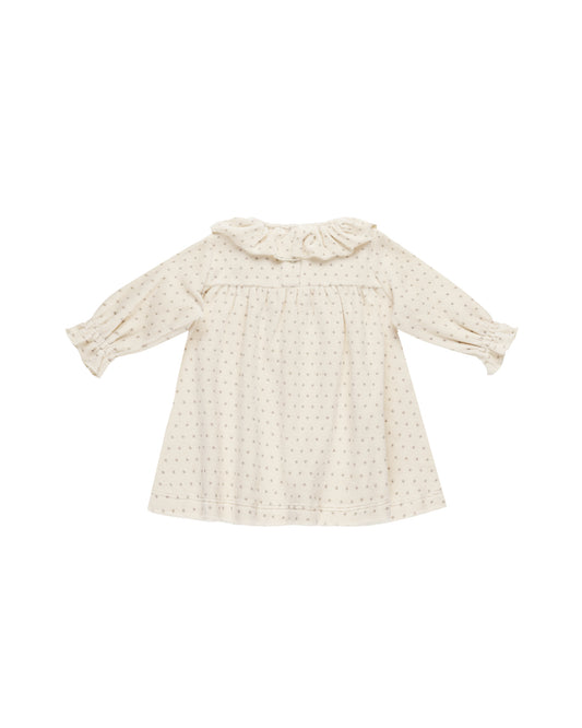 Velour Baby Dress | Polka Dot