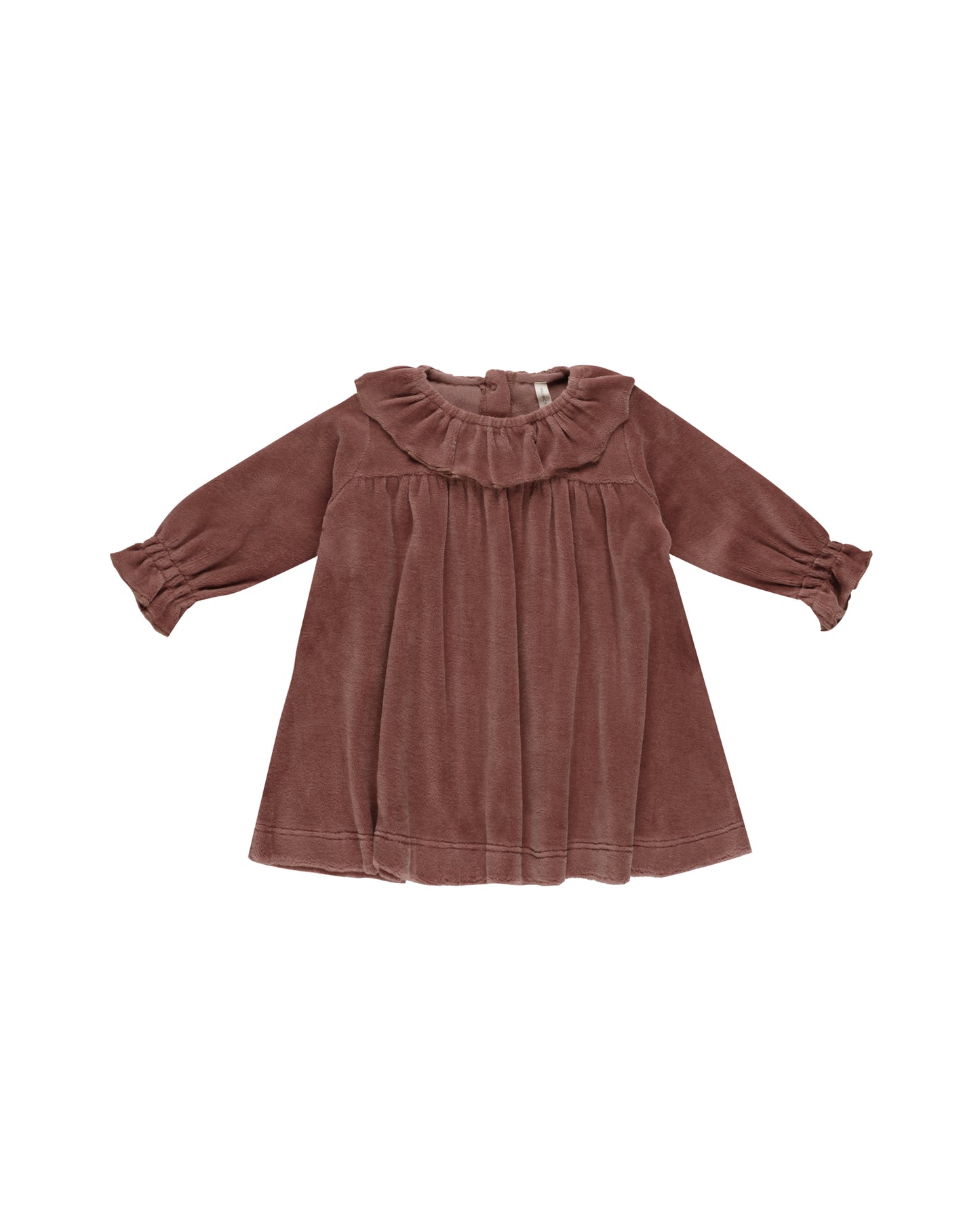 Velour Baby Dress | Cranberry