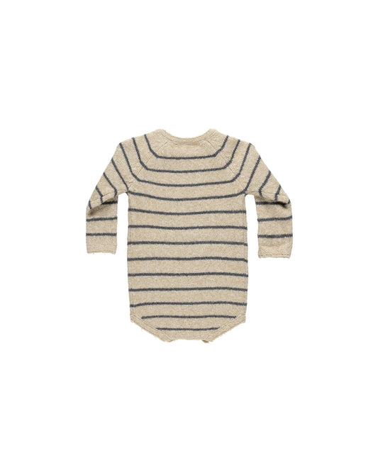 Riggens Romper | Indigo Stripe