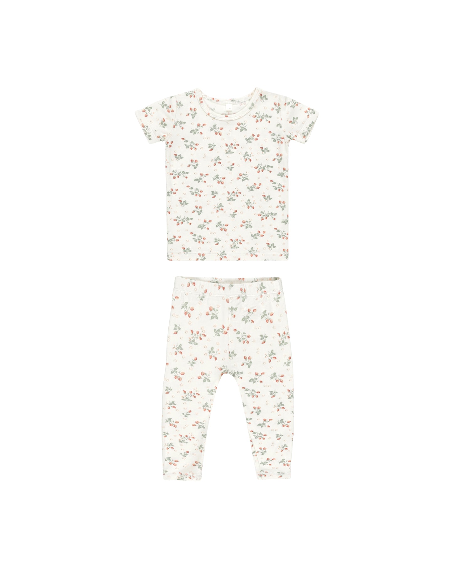 Bamboo Short Sleeve Pajama Set || Strawberries