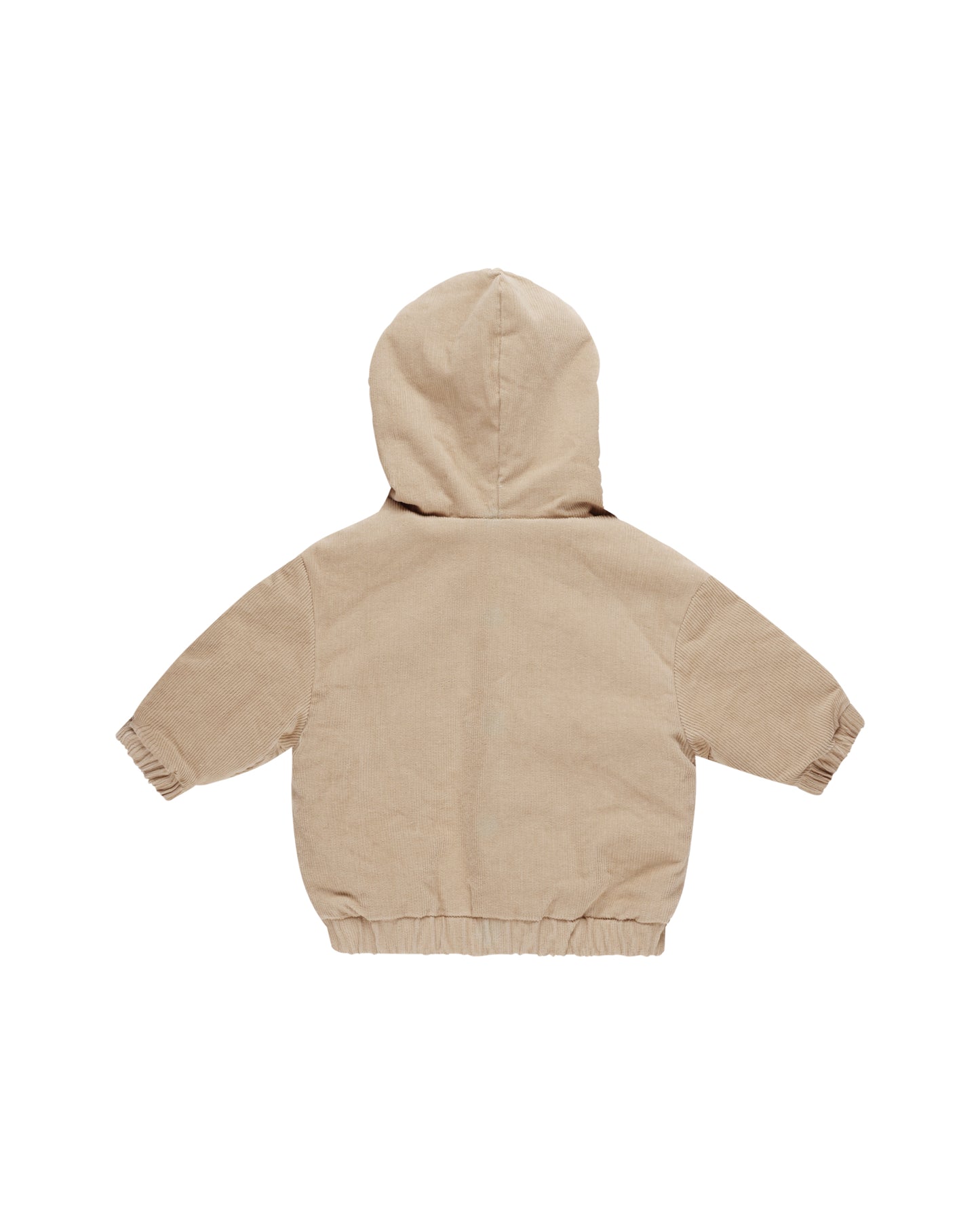 Corduroy Hooded Jacket | Latte