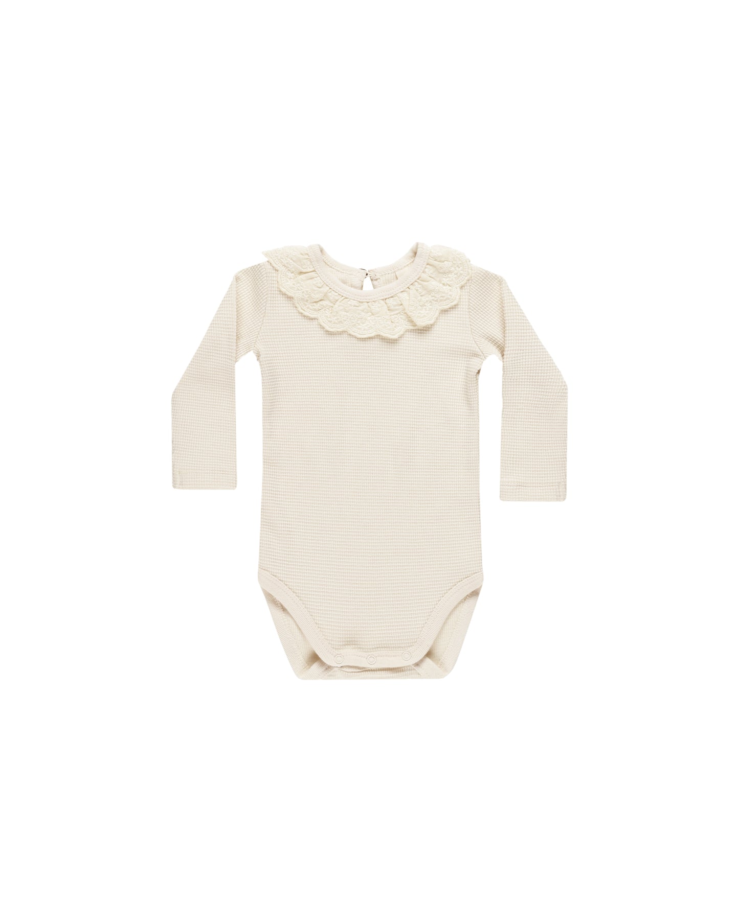 Ruffle Collar Bodysuit | Natural