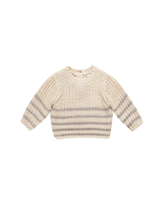 Rex Sweater | Fog Stripe