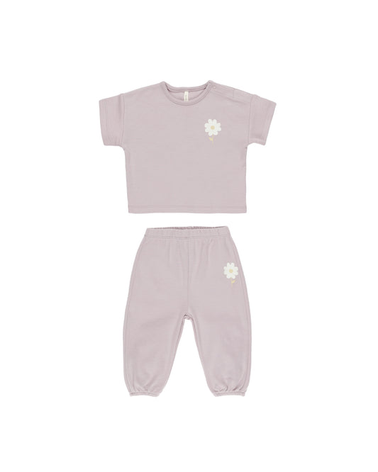 Jersey Tee + Pant Set || Daisy