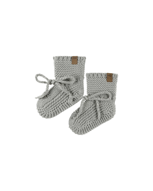 Knit Booties | Dusty Blue