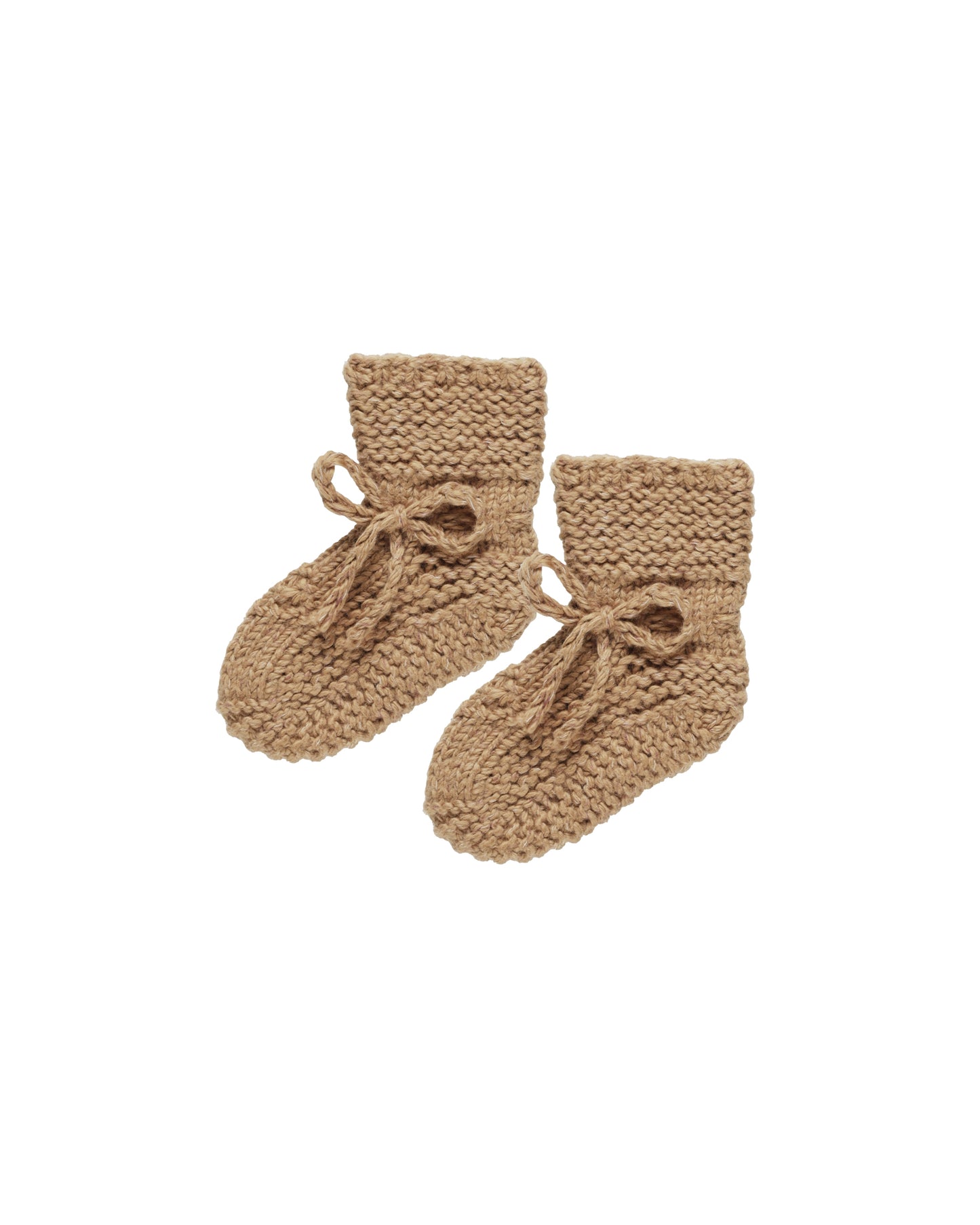 Knit Booties | Speckled Golden