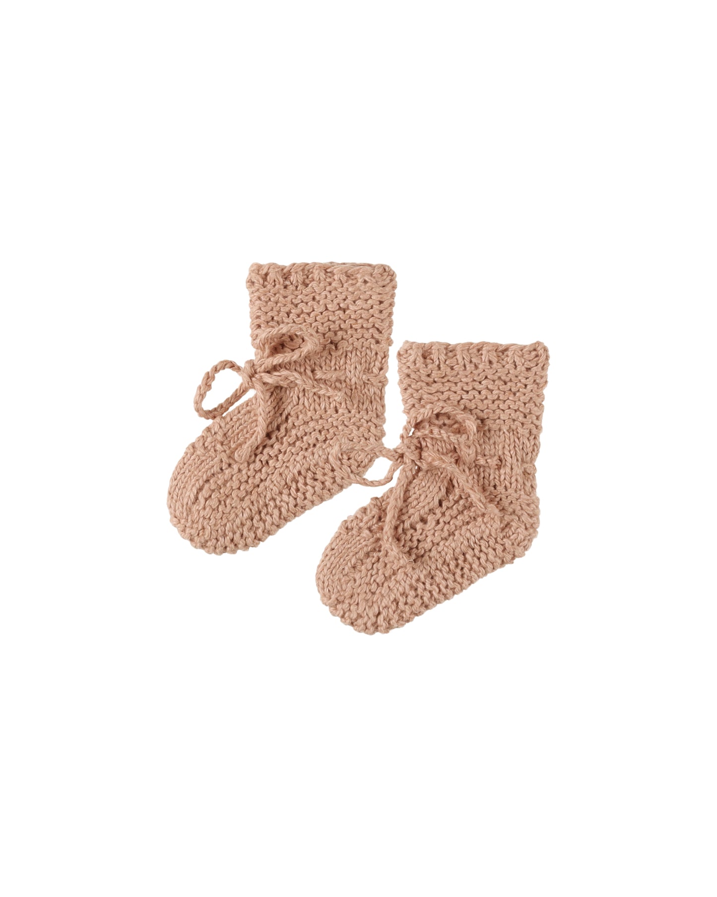 Knit Booties | Heathered Rose