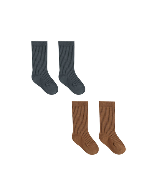 Socks Set | Indigo, Cinnamon