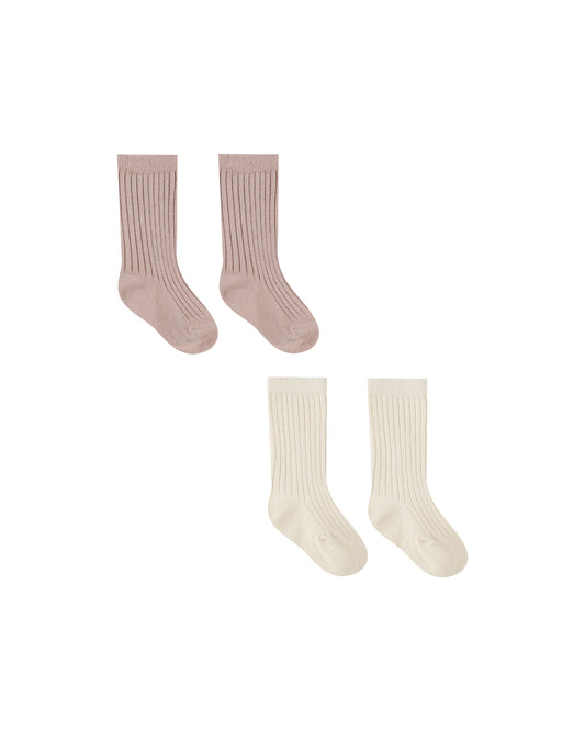 Socks Set | Natural, Mauve