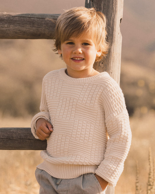 Aspen Sweater | Natural Check