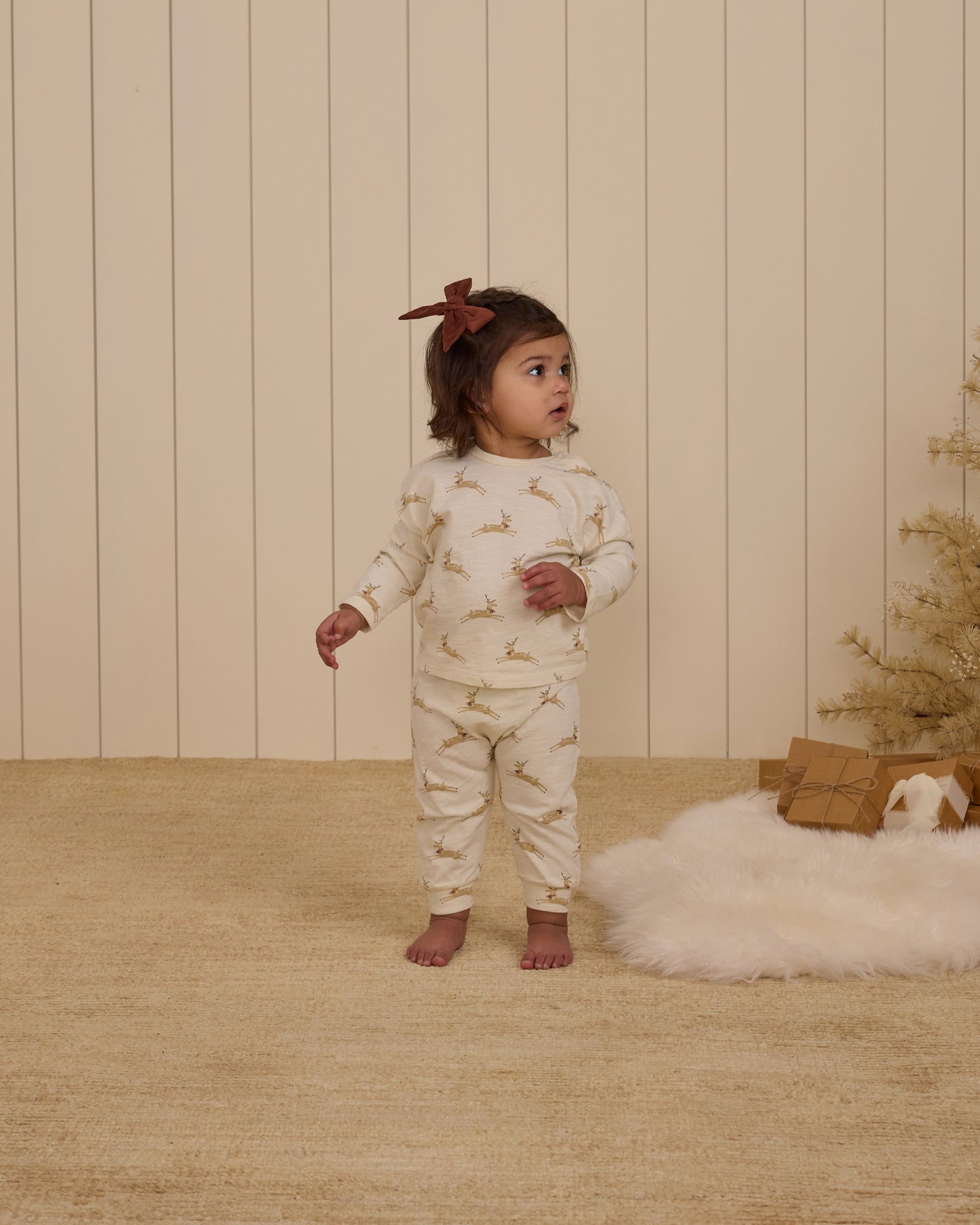 Long Sleeve Tee + Pant Set | Reindeer