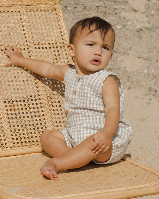 Baby Tank Set || Eucalyptus Gingham