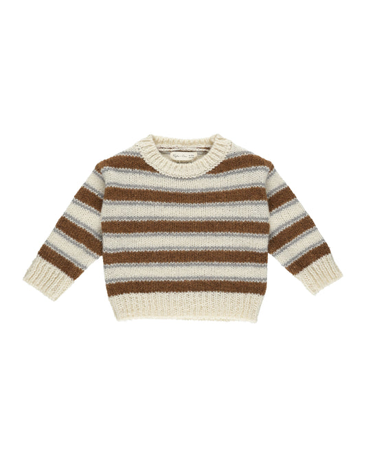 Aspen Sweater | Saddle Stripe