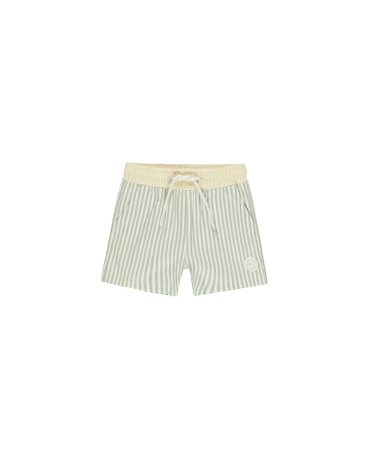 Boardshort || Sage Stripe