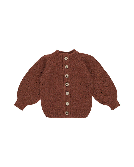 Tulip Cardigan | Brick