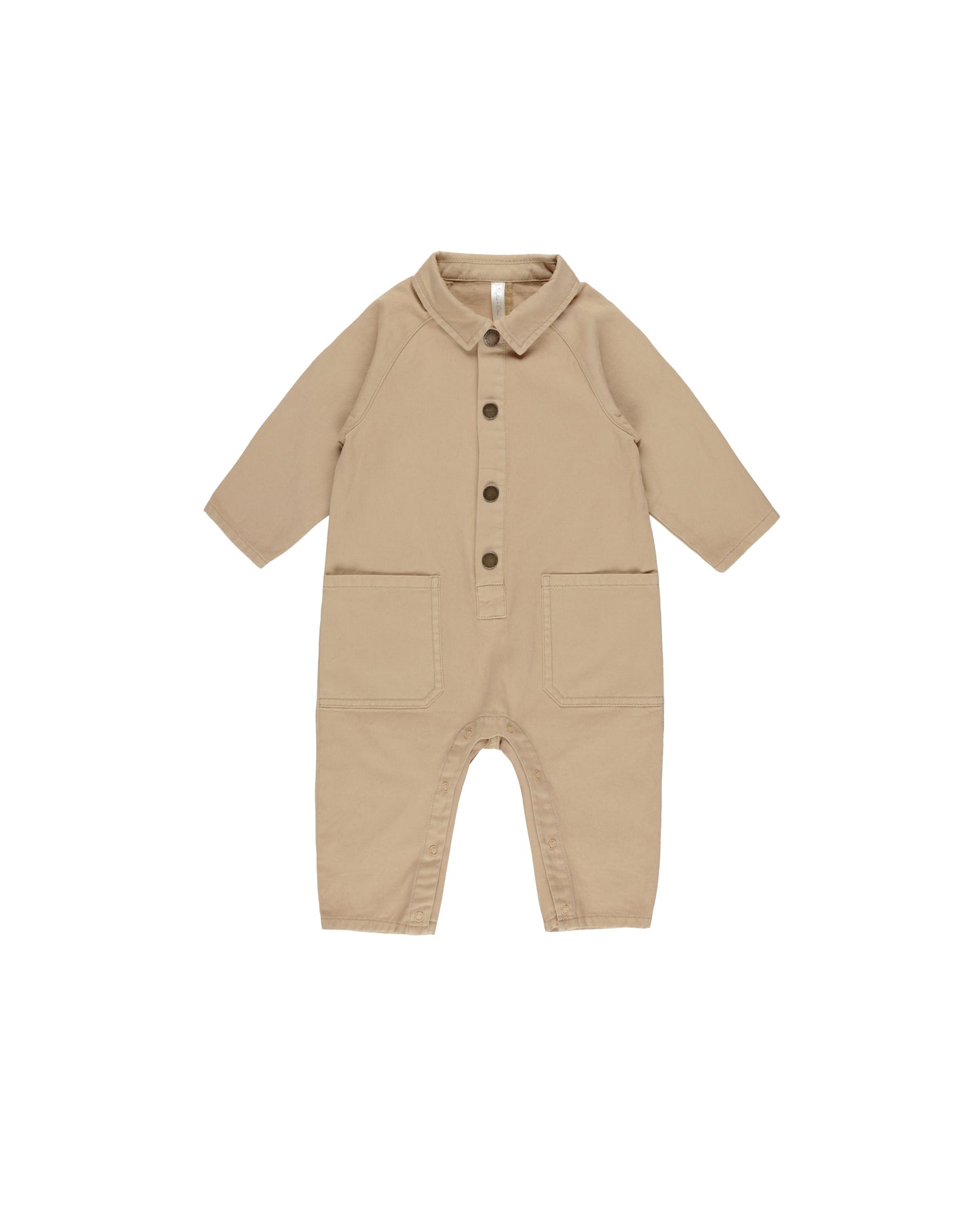 Collared Baby Jumpsuit | Gold