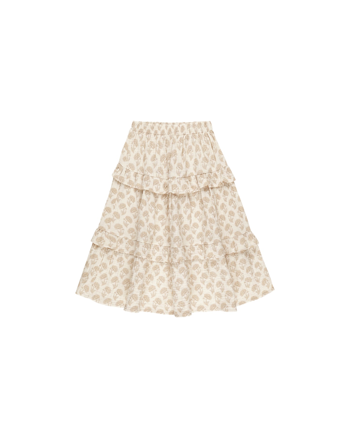 Ruffled Midi Skirt | Marigold