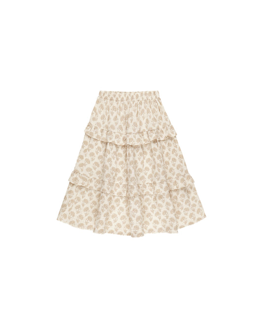 Ruffled Midi Skirt | Marigold