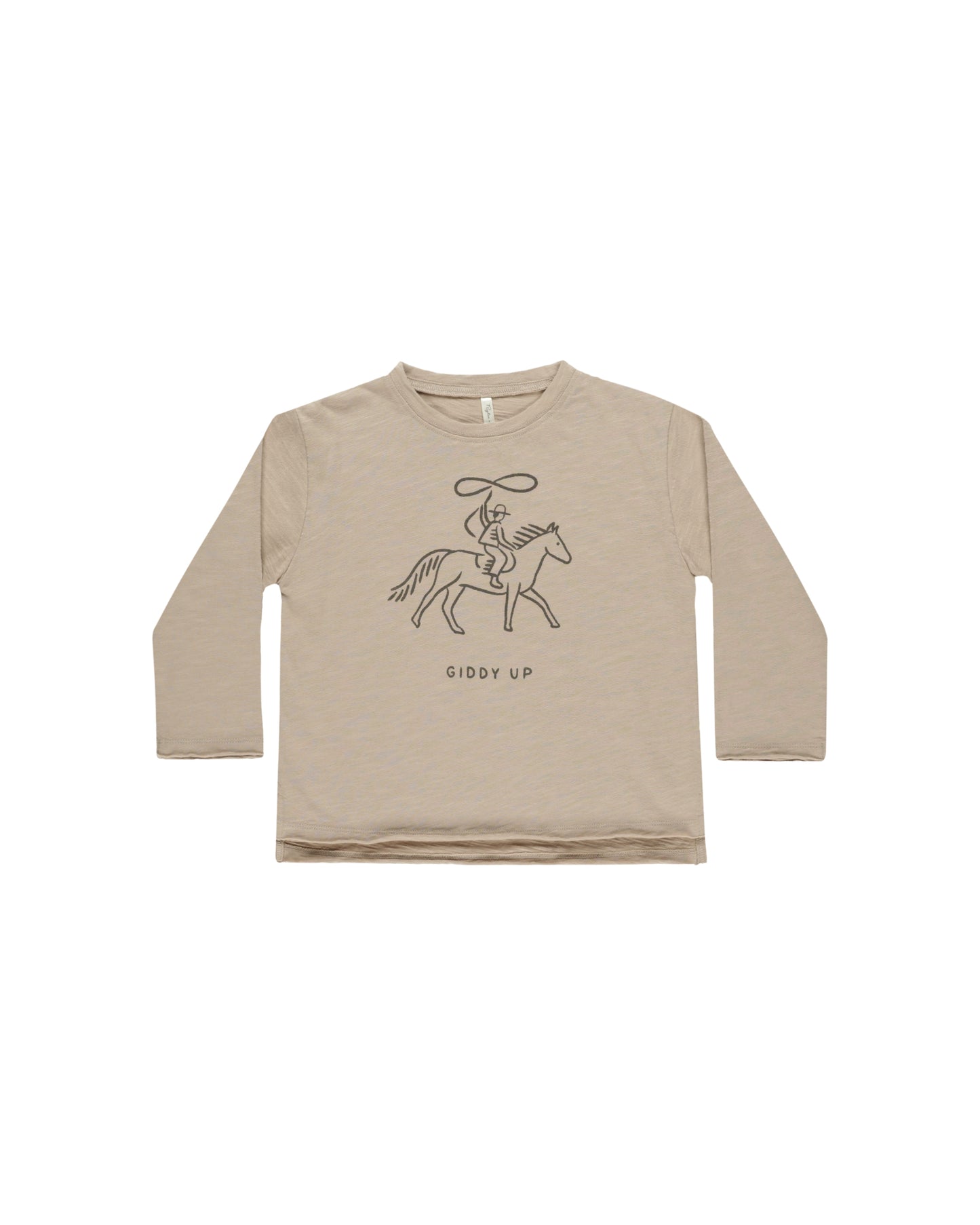 Raw Edge Long Sleeve Tee | Giddy Up