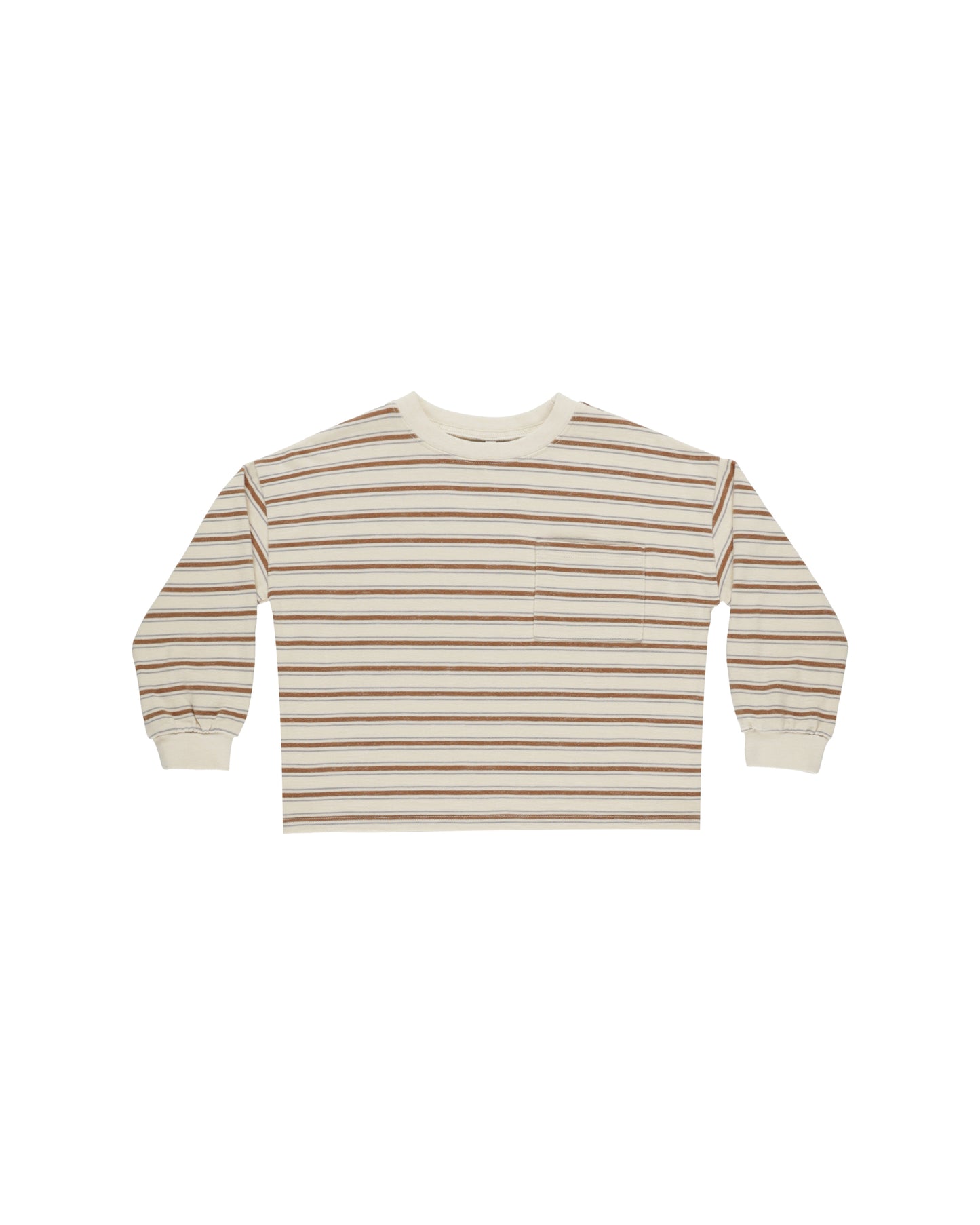 Relaxed Long Sleeve Tee | Saddle Stripe