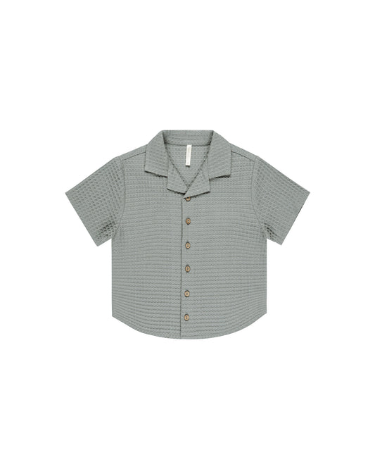 Lapel Collar Shirt || Eucalyptus