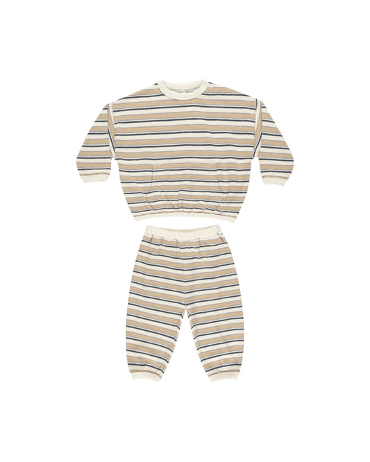 Relaxed Set | Blue Vintage Stripe