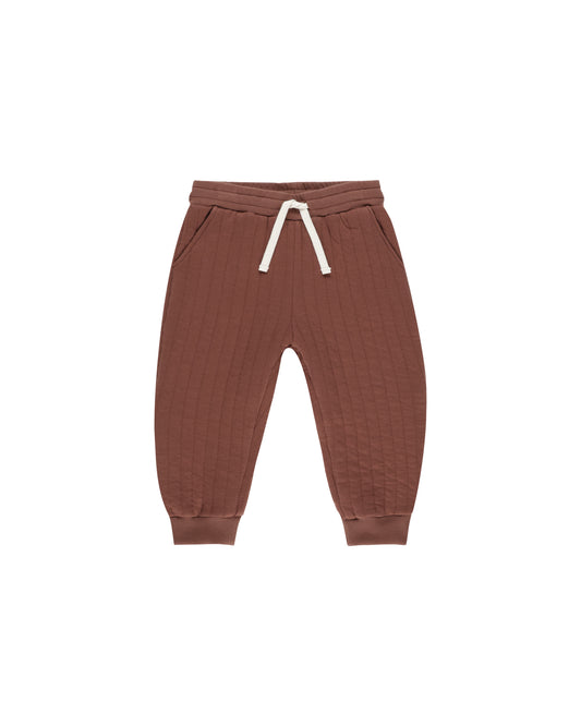 Quilted Pant | Brick