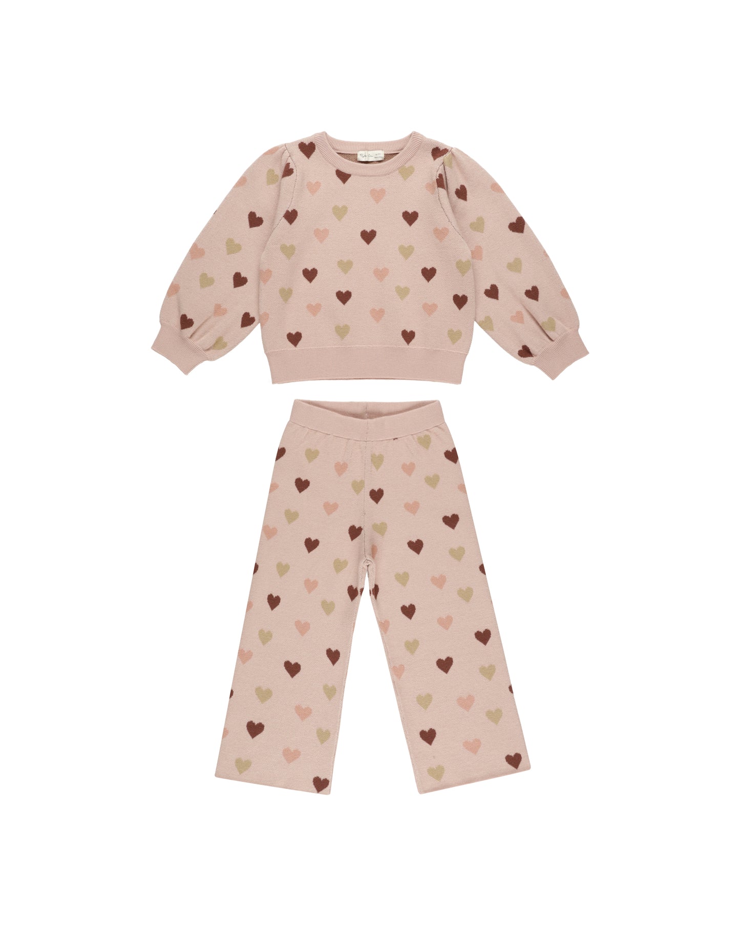 Jacquard Knit Set | Hearts