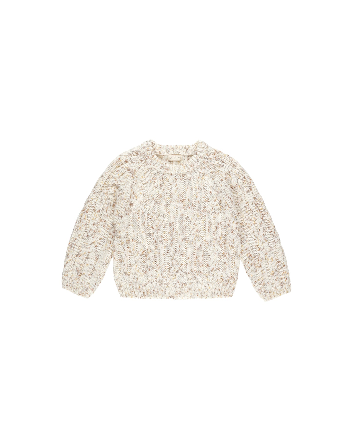 Cable-Knit Sweater | Natural Speckle